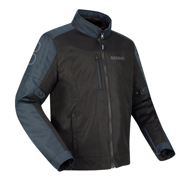 BERING Cronos Waterproof Textile Jacket - Black / Anthracite