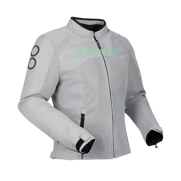 Bering Ladies Zao Textile Waterproof Jacket - Grey / Green
