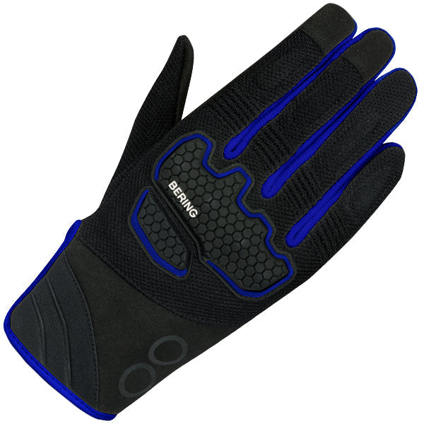 Bering Breeze Short Textile Gloves - Black / Blue
