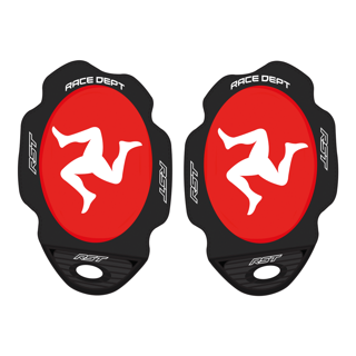 RST Flag Series Manx Red Knee Sliders