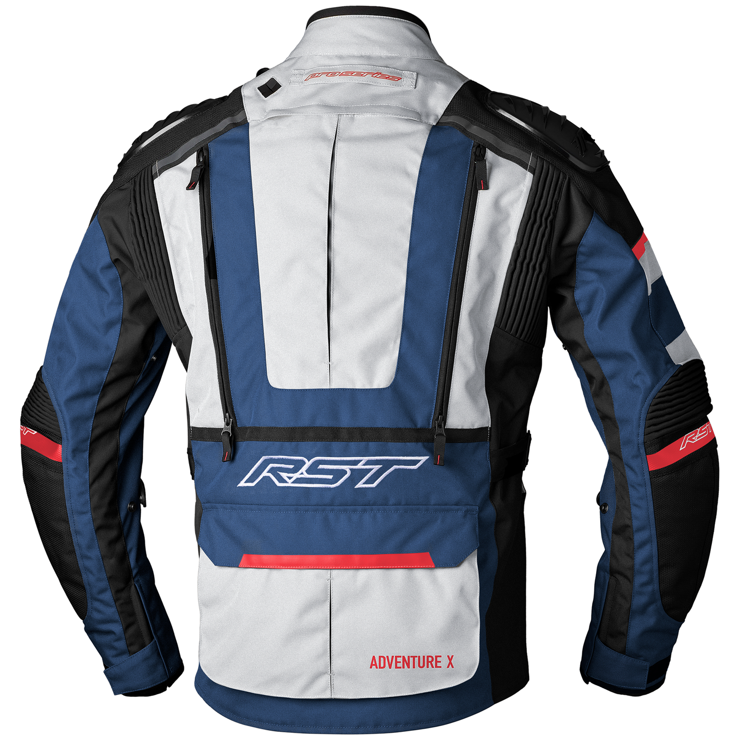 RST Pro Series Adventure-X CE Mens Textile Jacket - Silver / Blue / Red