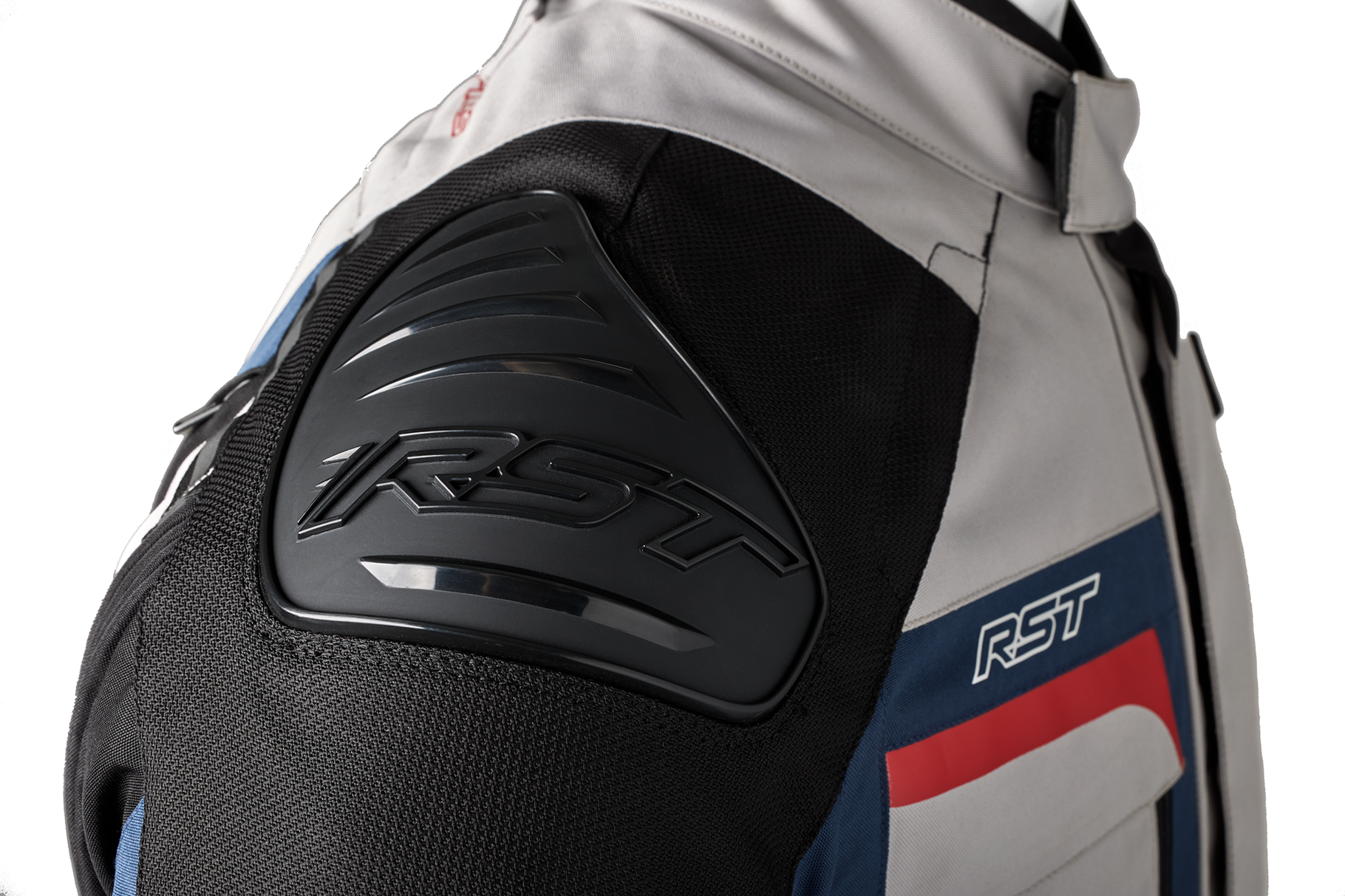 RST Pro Series Adventure-X CE Mens Textile Jacket - Silver / Blue / Red