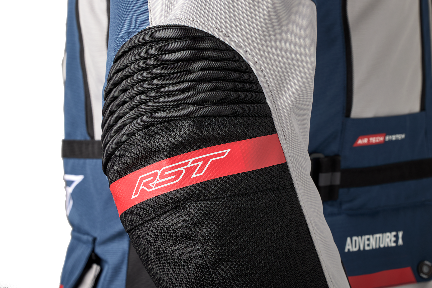 RST Pro Series Adventure-X CE Mens Textile Jacket - Silver / Blue / Red
