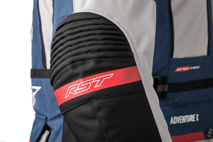 RST Pro Series Adventure-X CE Mens Textile Jacket - Silver / Blue / Red