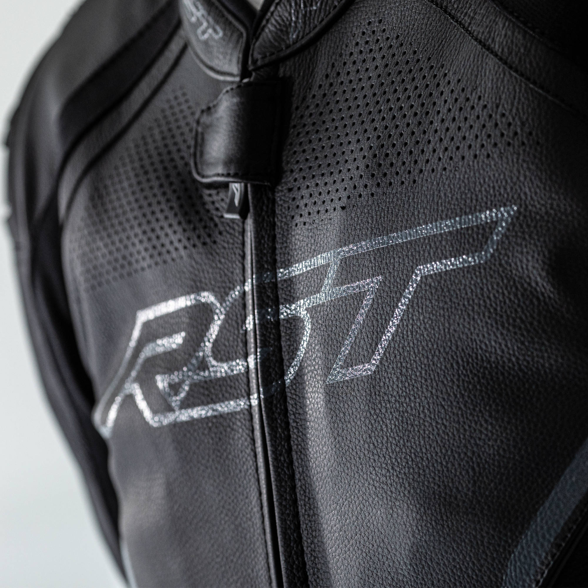 RST Sabre Airbag CE Mens Leather Jacket - Black