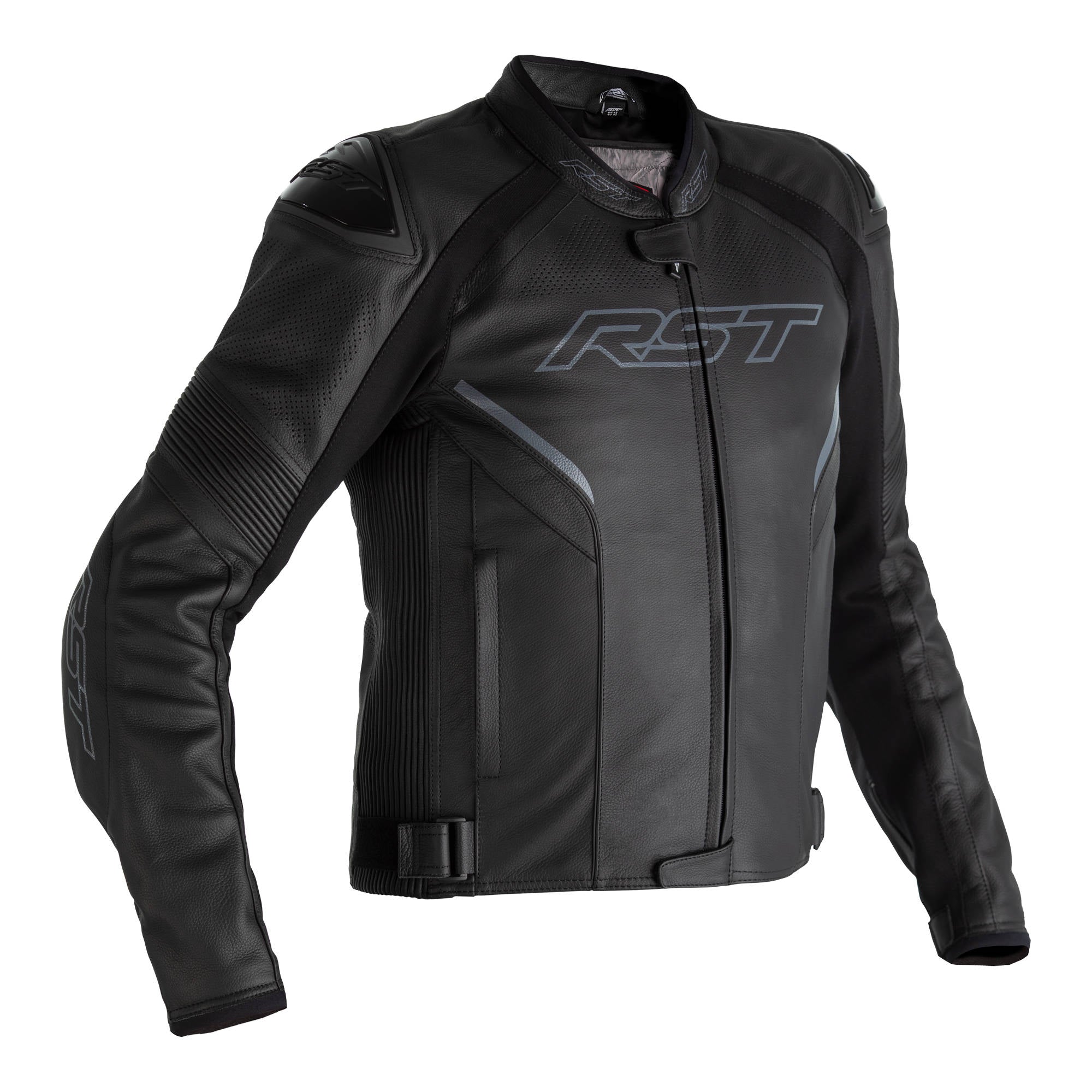 RST Sabre Airbag CE Mens Leather Jacket - Black