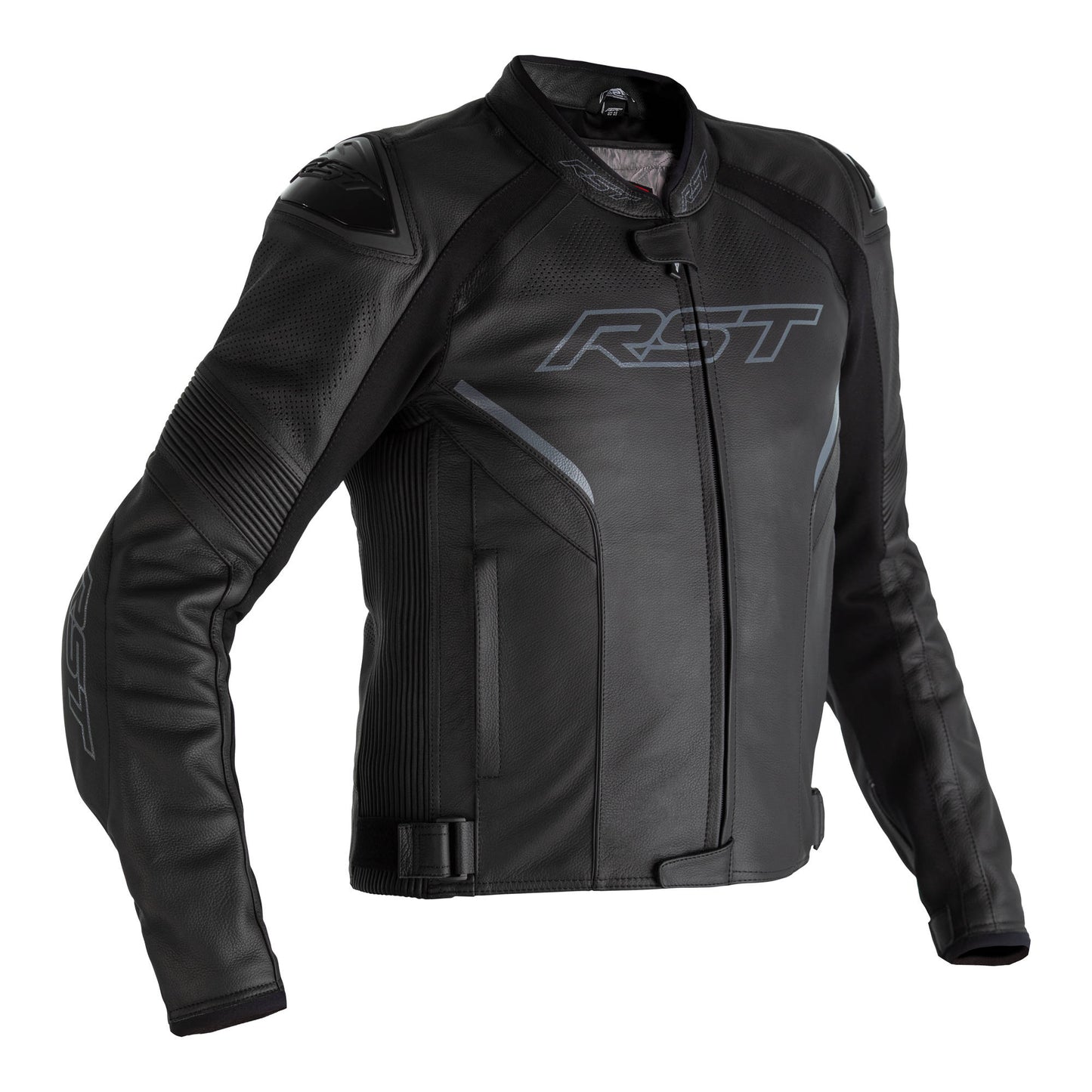 RST Sabre Airbag CE Mens Leather Jacket - Black
