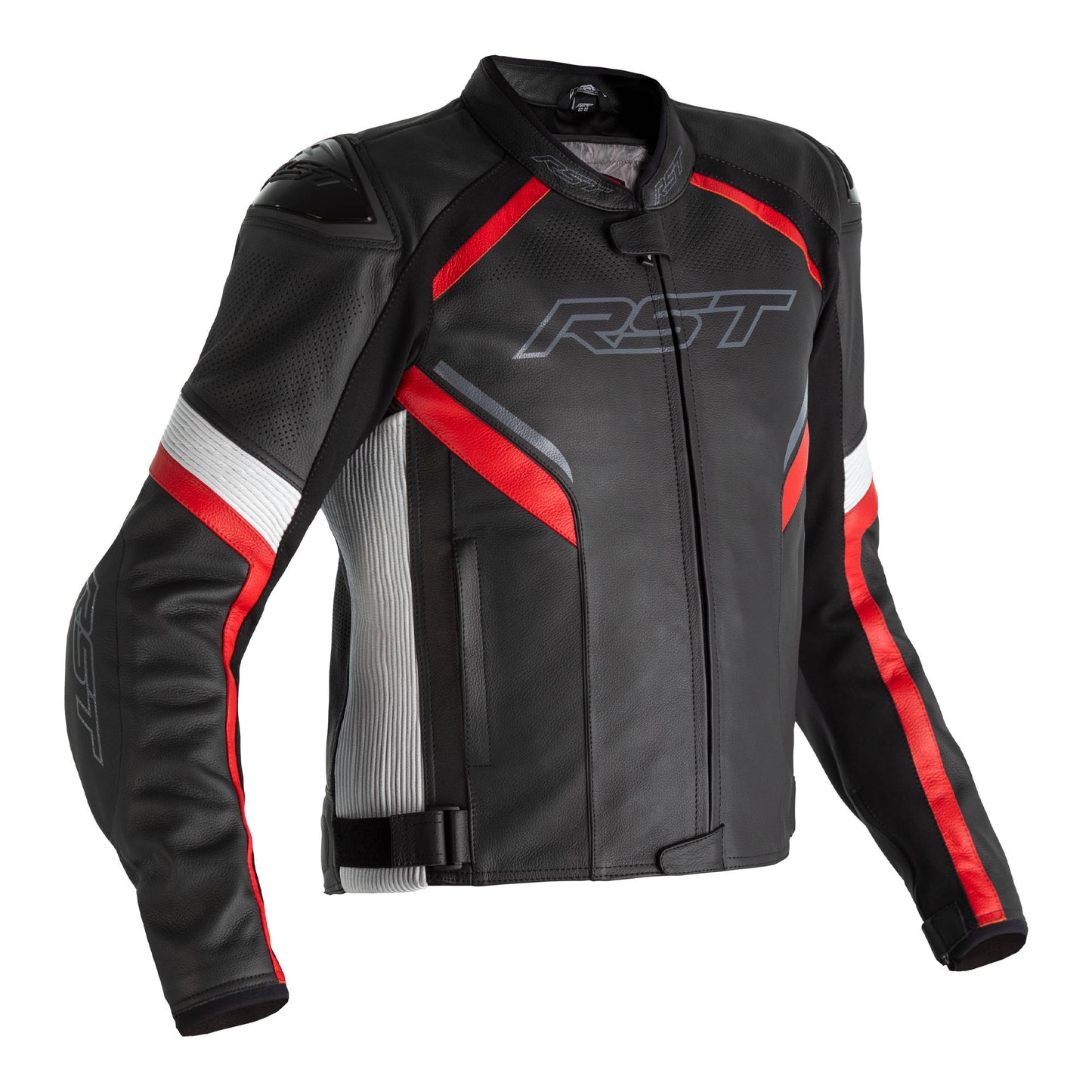 RST Sabre Airbag CE Mens Leather Jacket - Red