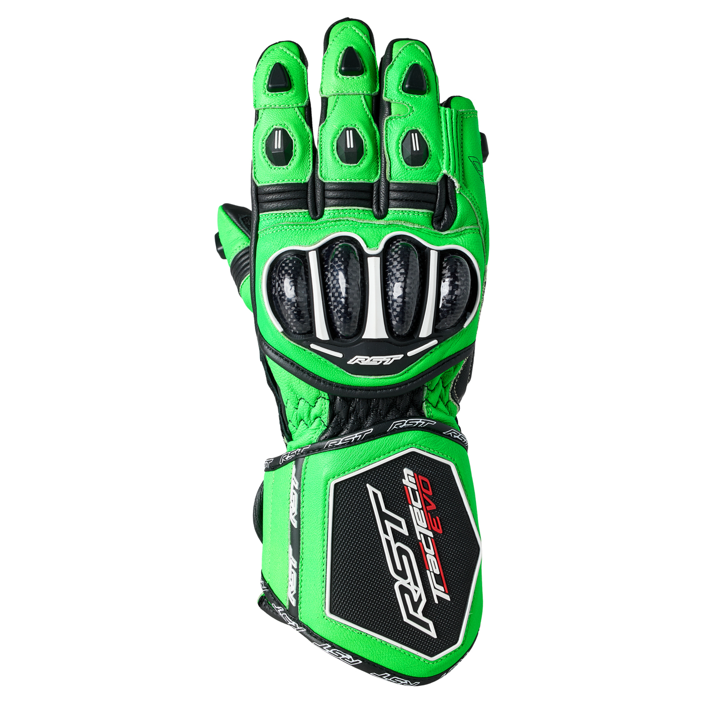 RST Tractech Evo 4 CE Mens Glove - Neon Green / Black