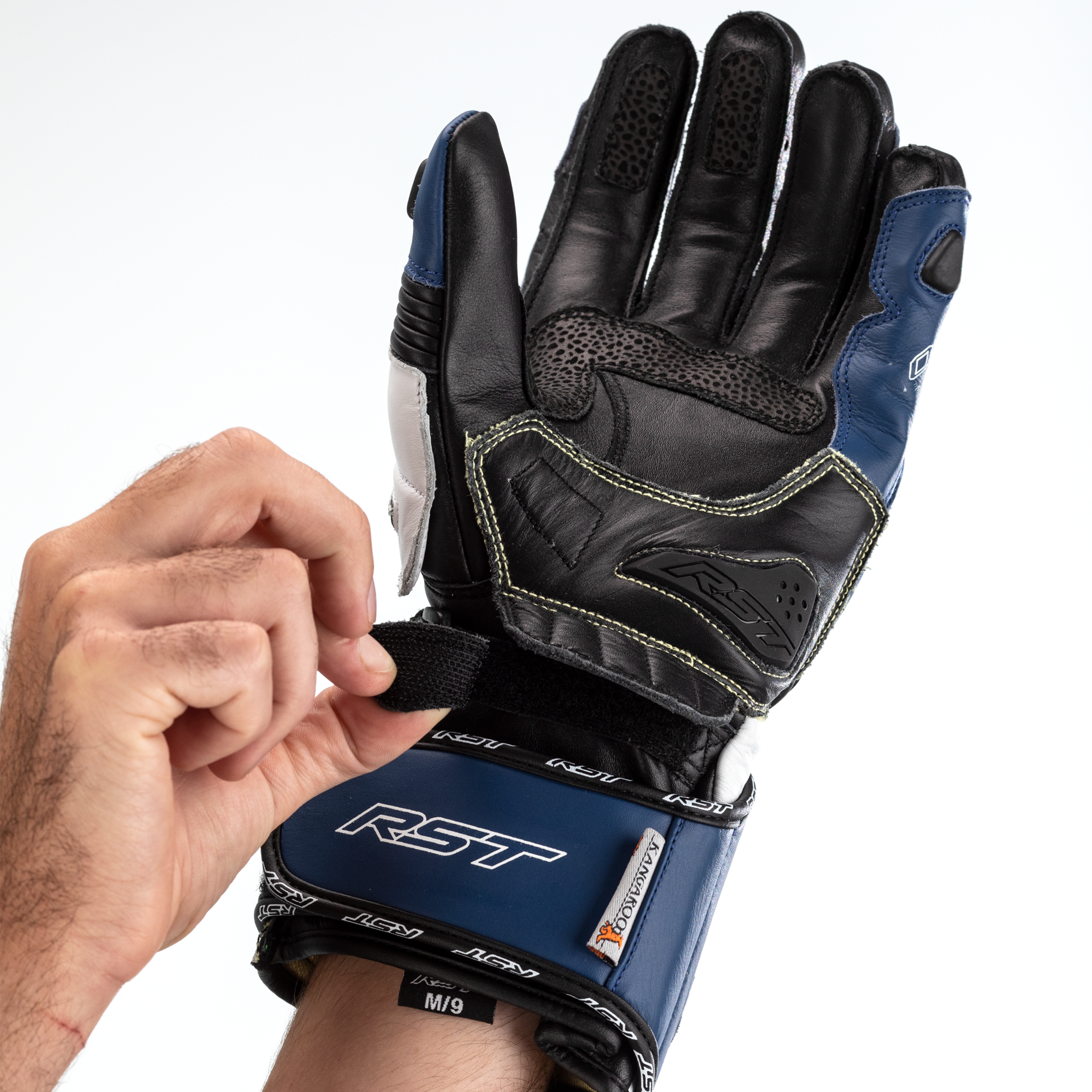 RST Tractech Evo 4 CE Mens Gloves - Blue / White / Black