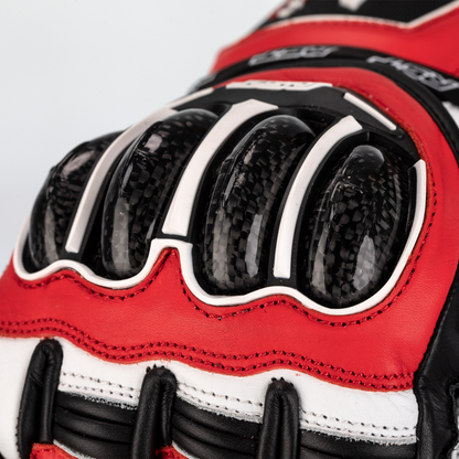 RST Tractech Evo 4 CE Mens Gloves - Red / White / Black