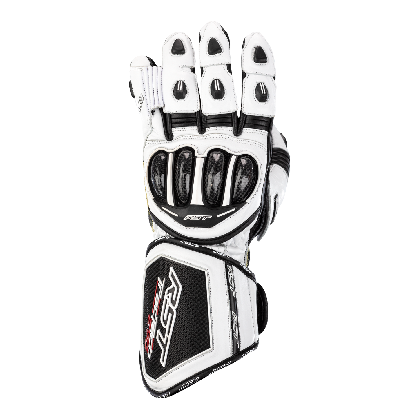 RST Tractech Evo 4 CE Mens Gloves - White / White / Black
