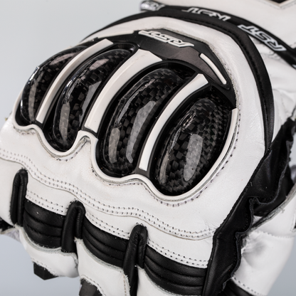 RST Tractech Evo 4 CE Mens Gloves - White / White / Black