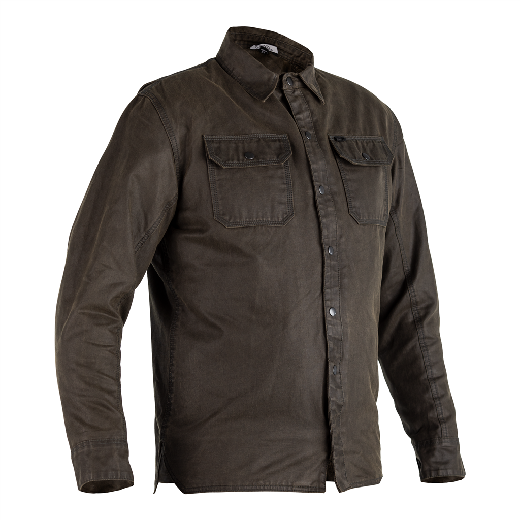 RST x Kevlar District Wax CE Mens Textile Shirt - Olive