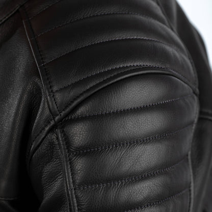 RST Fusion Airbag CE Mens Leather Jacket - Vintage Black