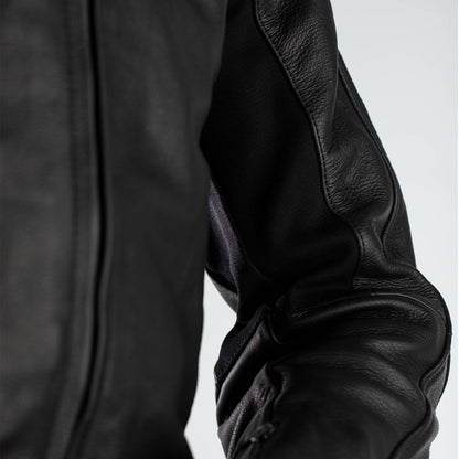 RST Fusion Airbag CE Mens Leather Jacket - Vintage Black