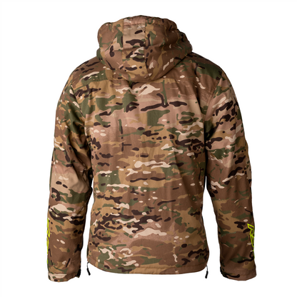 RST X KEVLAR Loadout 1/4 zip CE Mens Textile Hooded Jacket - Khaki Camo