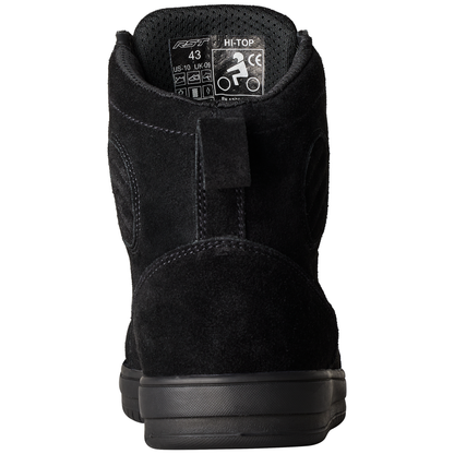 RST HiTop Moto Sneaker Mens CE Boot - Black Suede