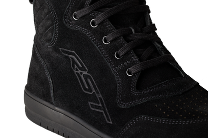 RST HiTop Moto Sneaker Mens CE Boot - Black Suede