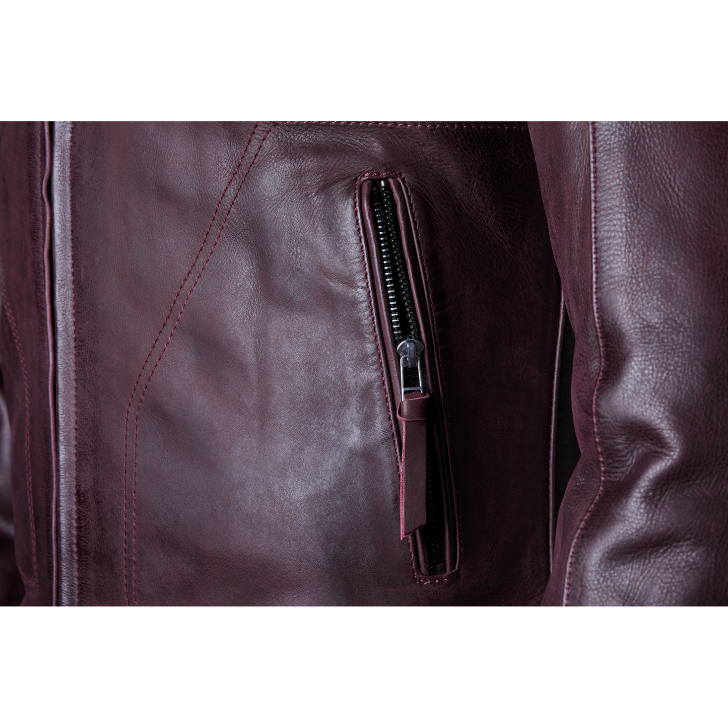 RST IOM TT Brandish 2 CE Mens Leather Jacket - Oxblood