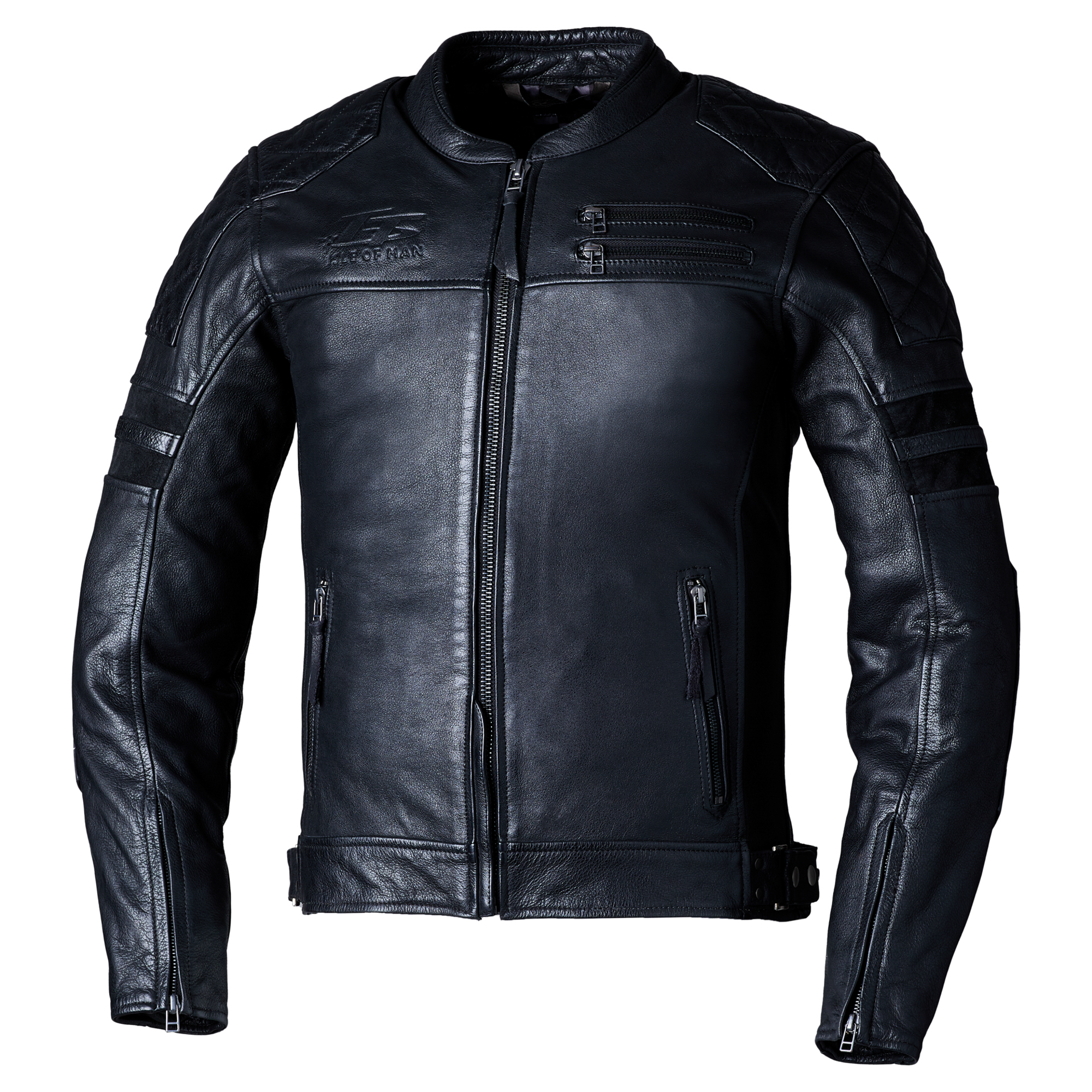 RST IOM TT Hillberry 2 CE Mens Leather Jacket - Black
