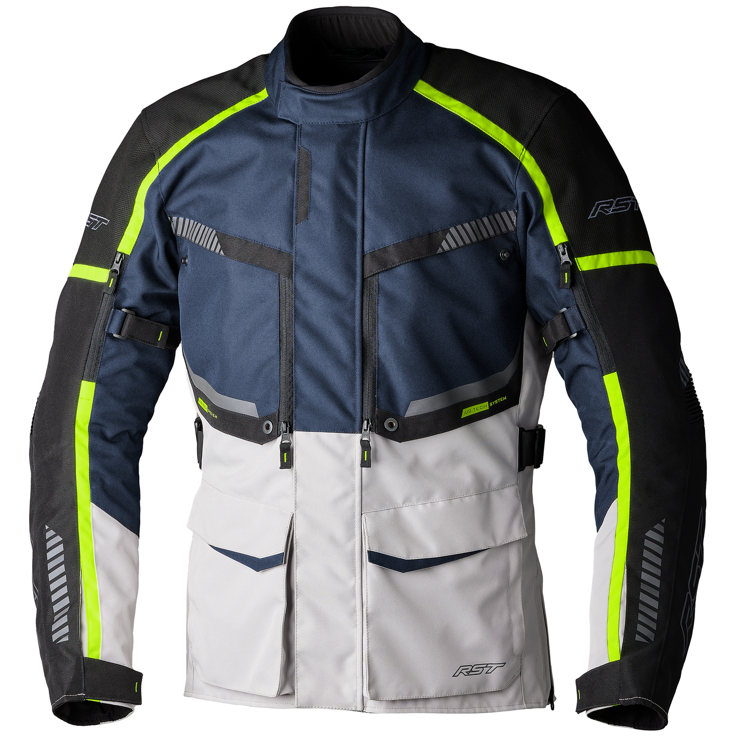 RST Maverick Evo CE Mens Textile Jacket - Navy / Silver