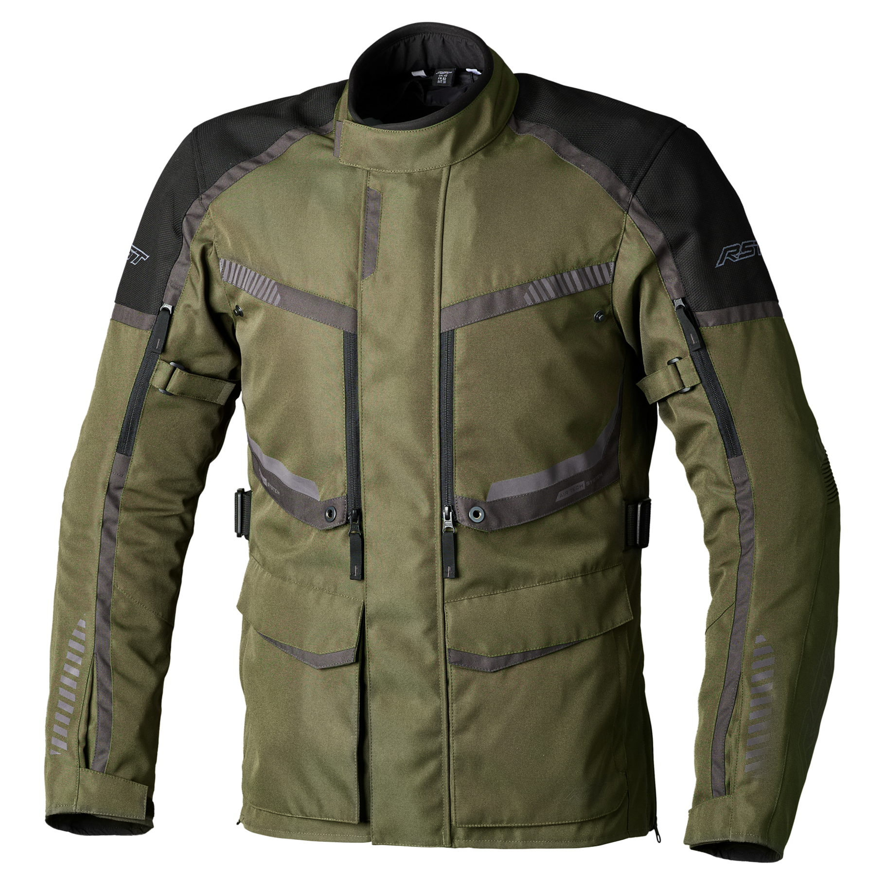 Maverick Evo CE Men's Textile Jacket - Khaki / Grey