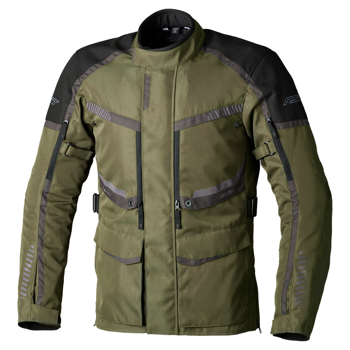 Maverick Evo CE Men's Textile Jacket - Khaki / Grey