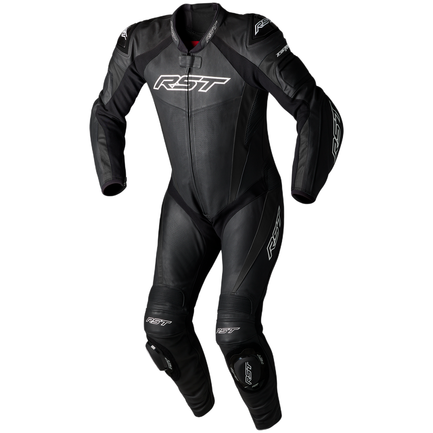 RST Tractech Evo 5 CE Mens Leather Suit - Black / Black / Black