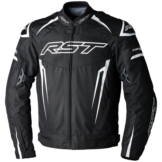 RST Tractech Evo 5 CE Mens Textile Jacket - Black / White / Black