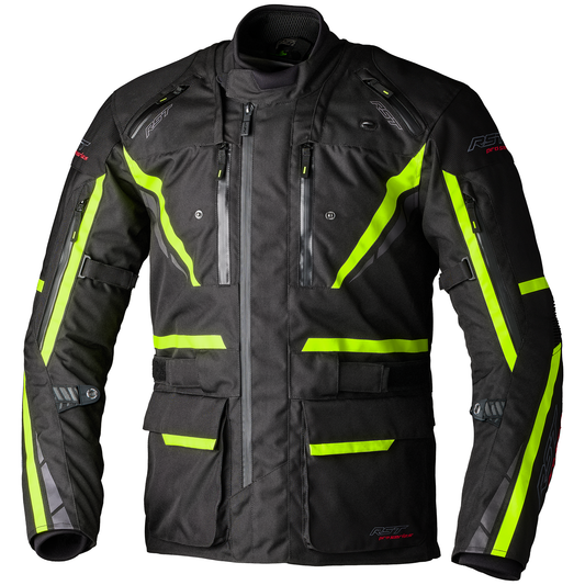 RST Pro Series Paragon 7 CE Ladies Textile Jacket - Black / Flo Yellow