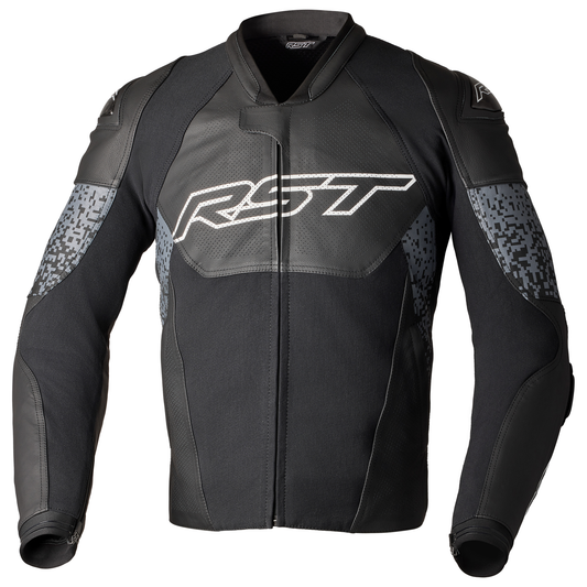 Pro Series Supersport-K CE Mens Leather Jacket - Black / Grey