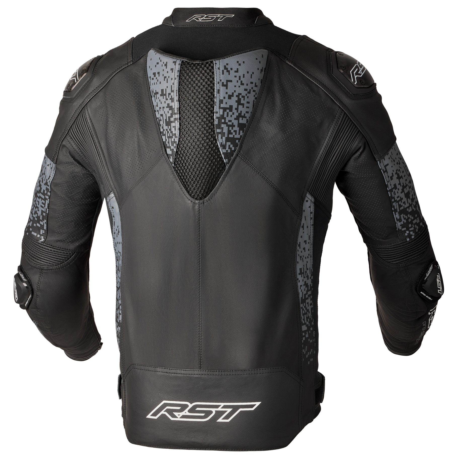 RST Pro Series Supersport-K CE Mens Leather Jacket - Black / Grey