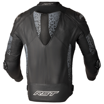 RST Pro Series Supersport-K CE Mens Leather Jacket - Black / Grey