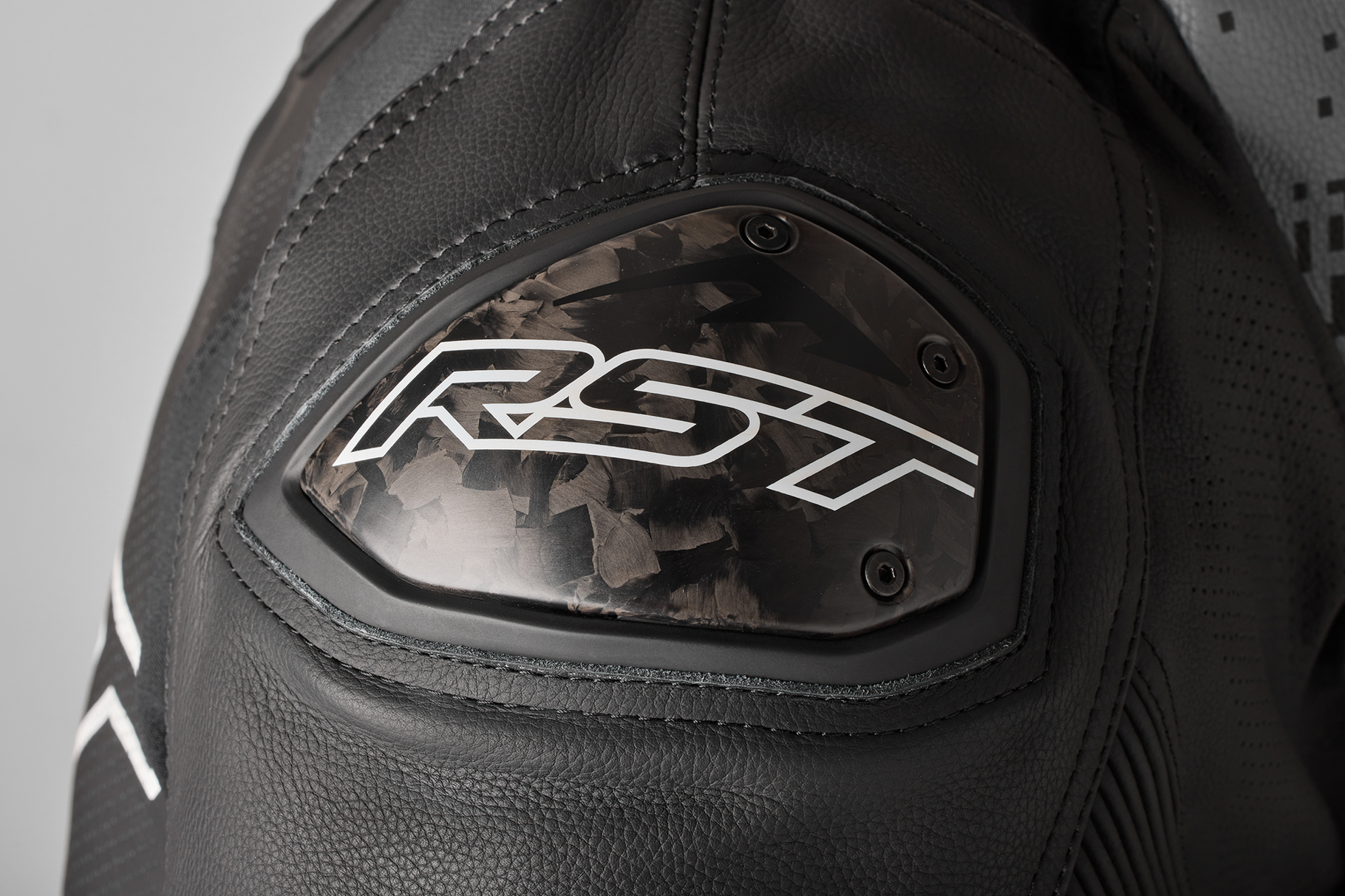 RST Pro Series Supersport-K CE Mens Leather Jacket - Black / Grey