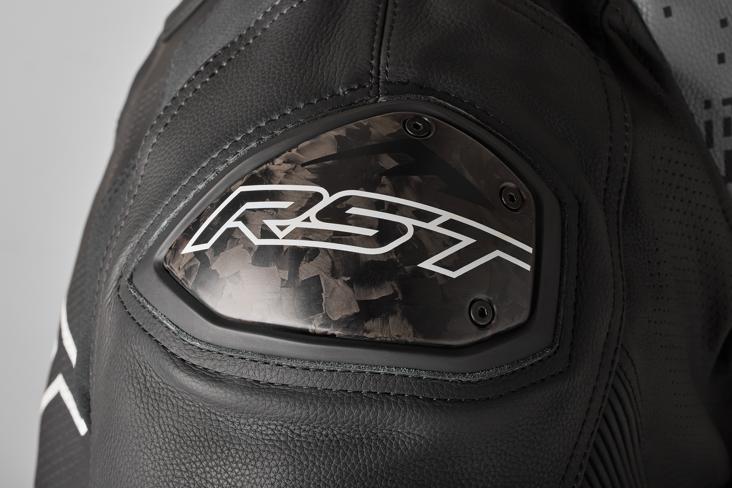 RST Pro Series Supersport-K CE Mens Leather Jacket - Black / Grey
