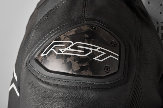 RST Pro Series Supersport-K CE Mens Leather Jacket - Black / Grey