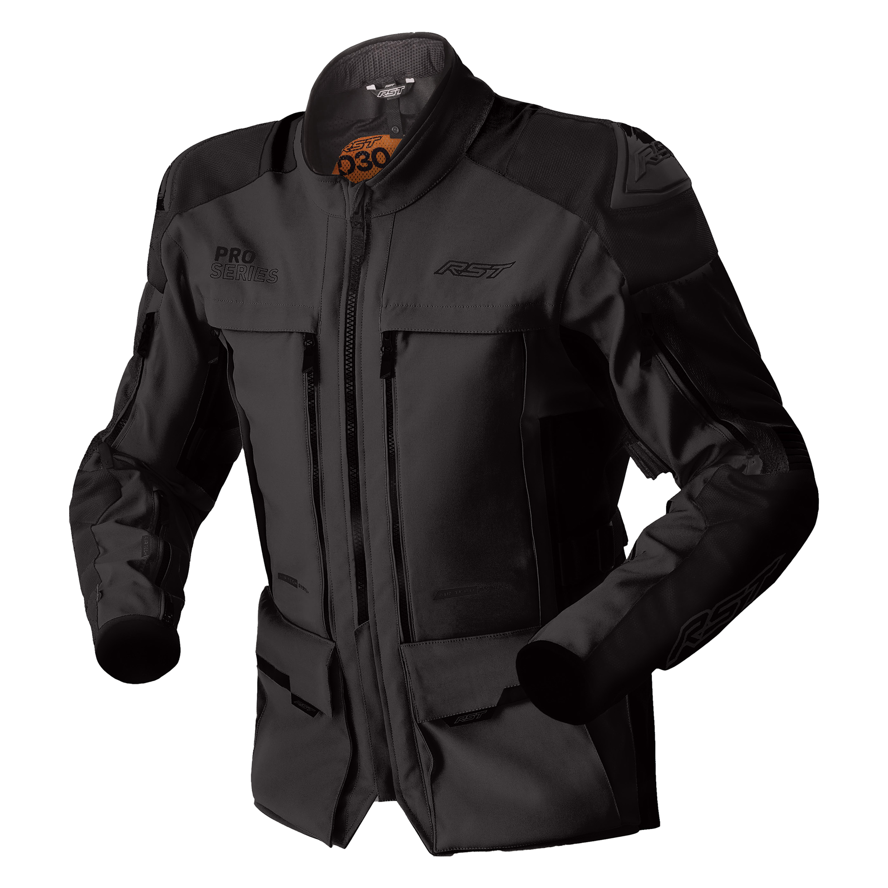 RST Pro Series Adventure D3O Textile Jacket - Black / Black