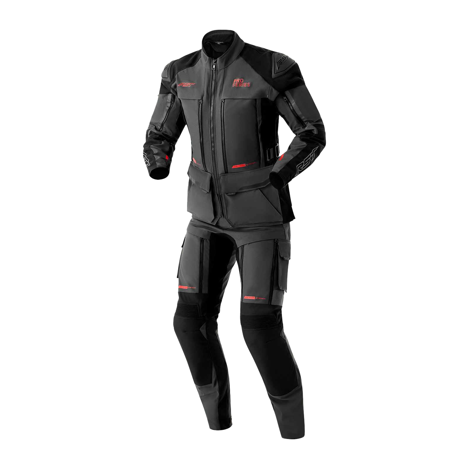 RST Pro Series Adventure D3O Textile Jacket - Grey / Black