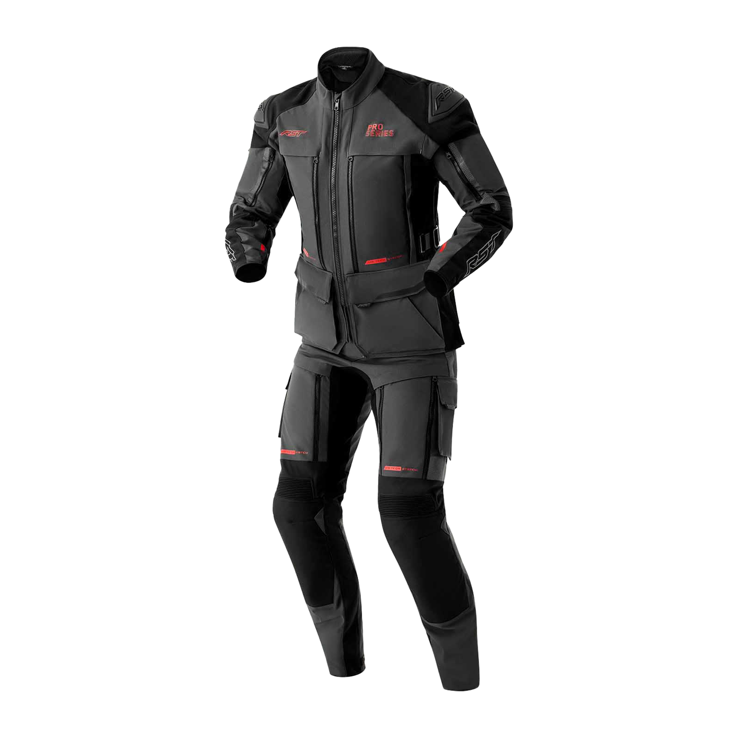 RST Pro Series Adventure D3O Textile Jacket - Grey / Black