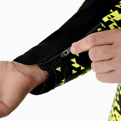 RST Pro Series D3O Airbag Leather Suit - Black / Flo Yellow