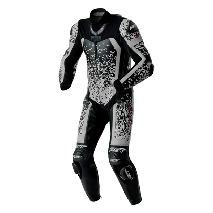 RST Pro Series D3O Airbag Leather Suit - Black / Silver