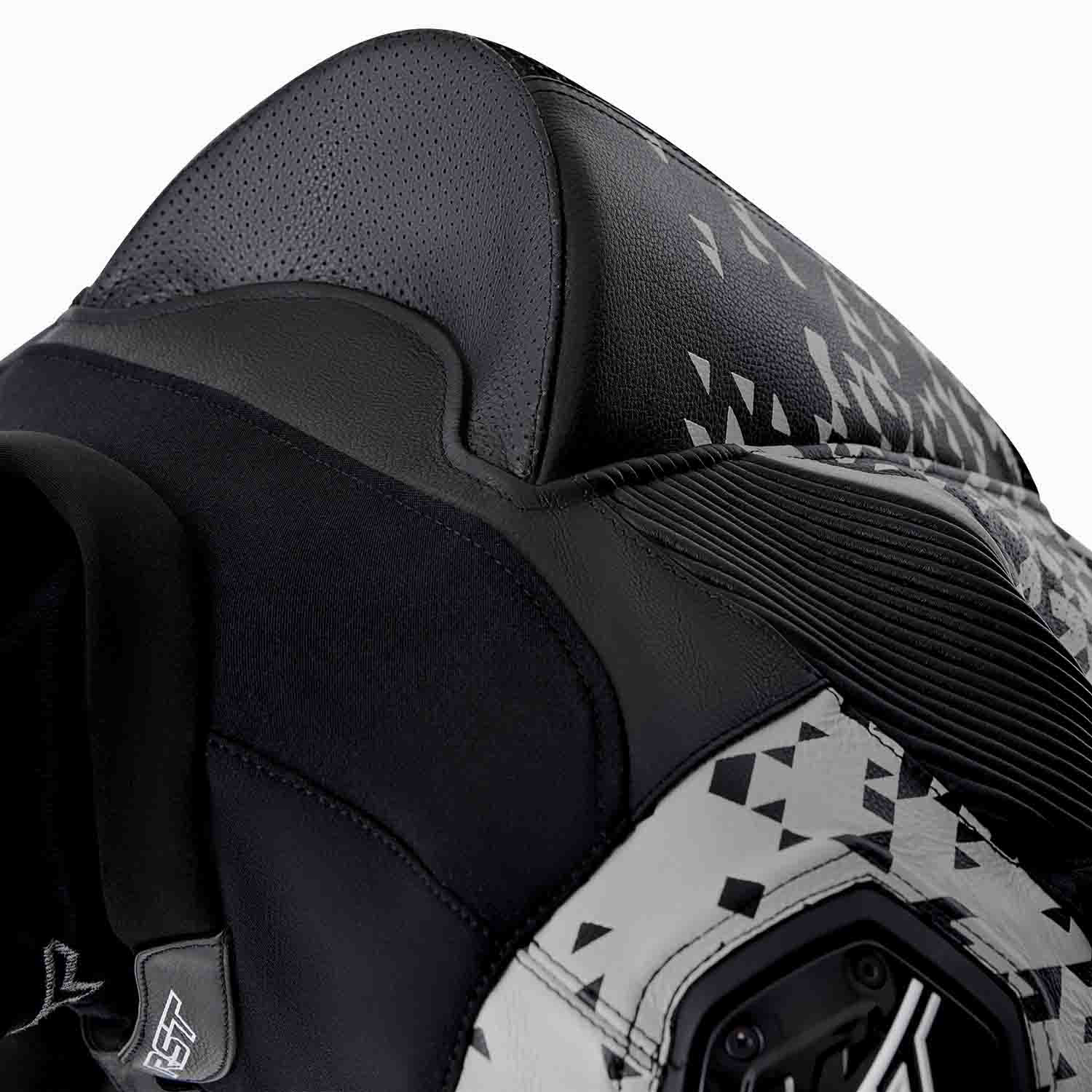 RST Pro Series D3O Airbag Leather Suit - Black / Silver