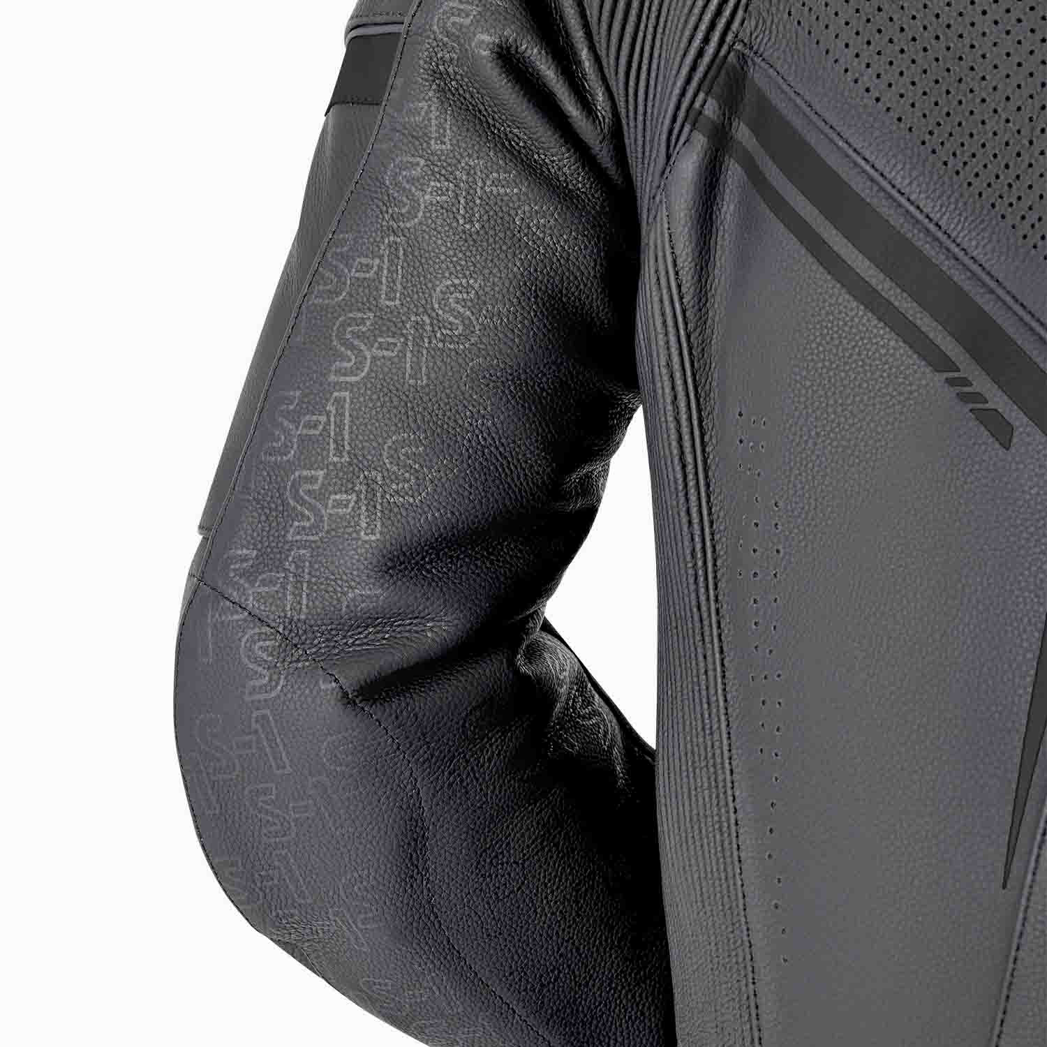 RST S1 D3O Leather Suit - Black / Black / Black
