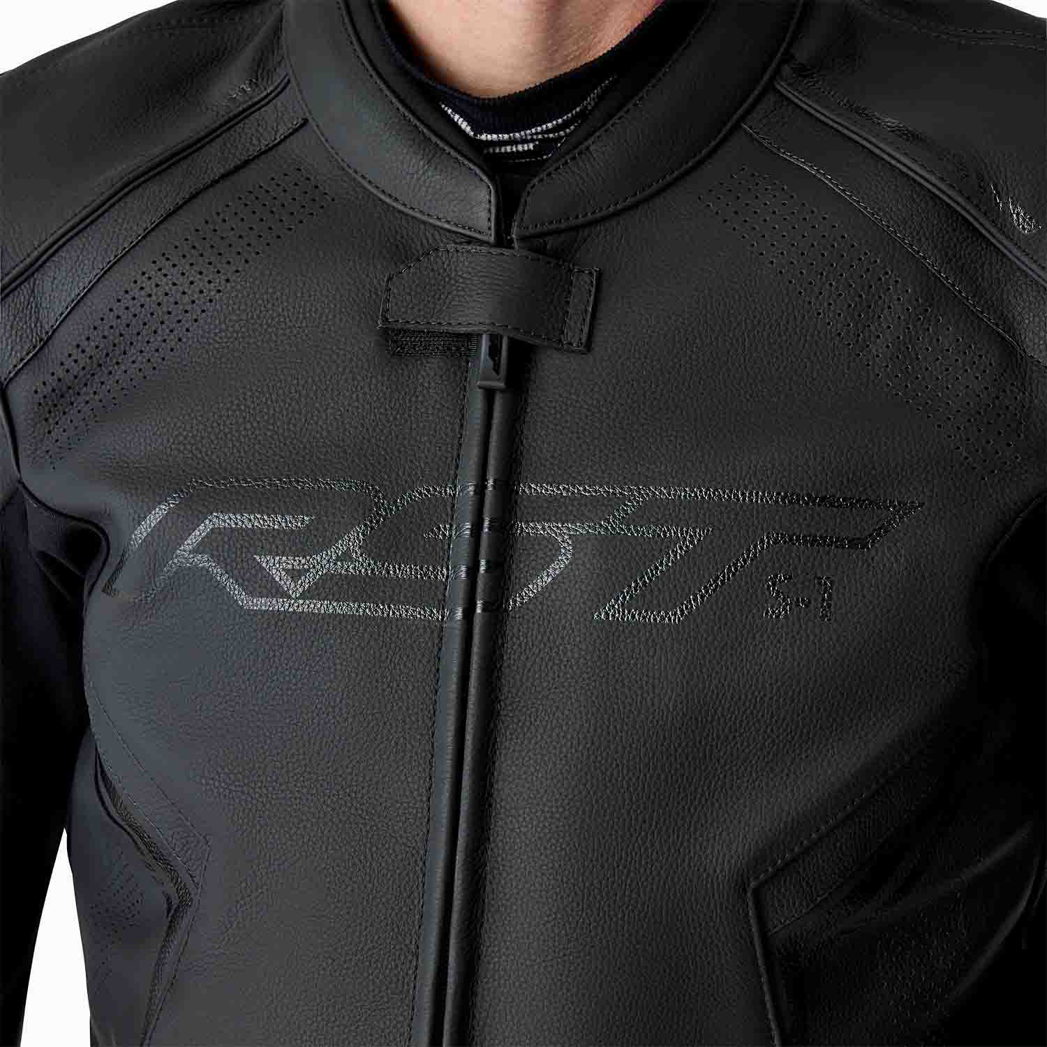 RST S1 D3O Leather Jacket - Black / Black / Black