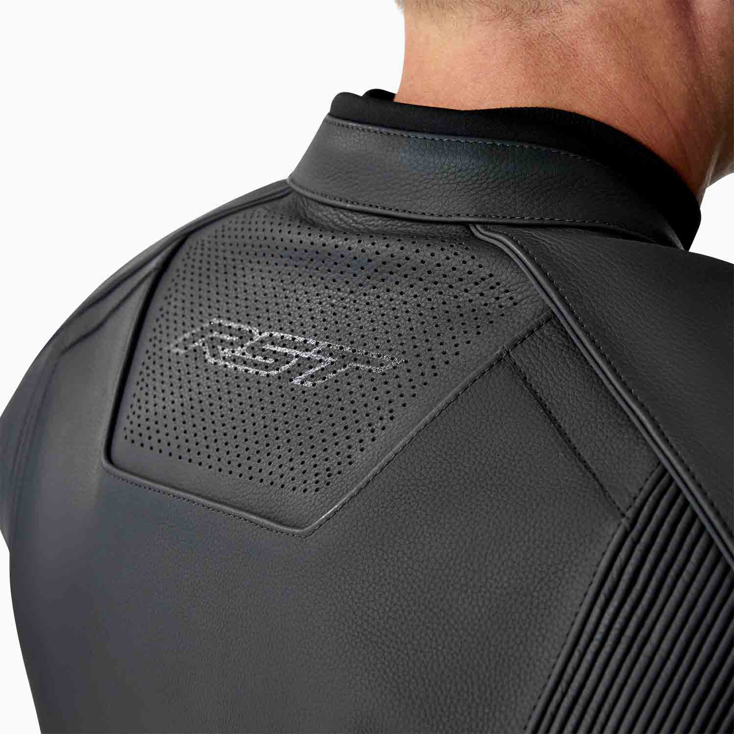 RST S1 D3O Leather Jacket - Black / Black / Black