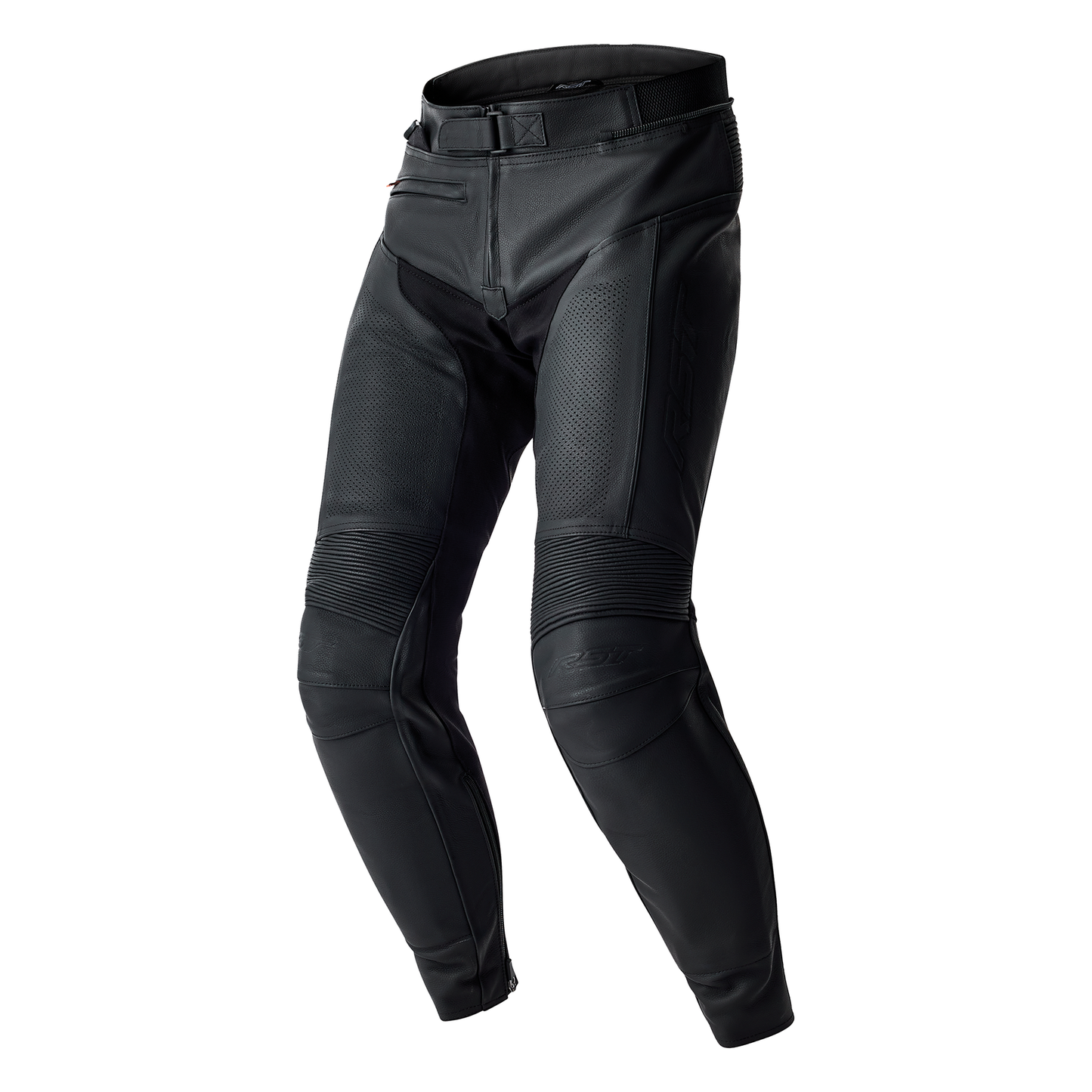 RST T2 D3O Leather Pants - Black / Black / Black