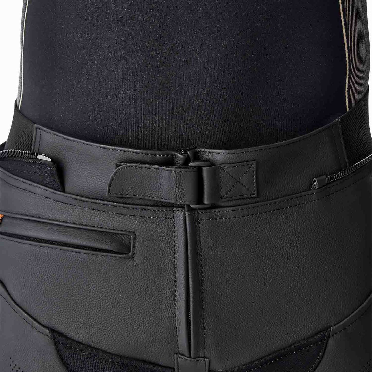 RST T2 D3O Leather Pants - Black / Black / Black