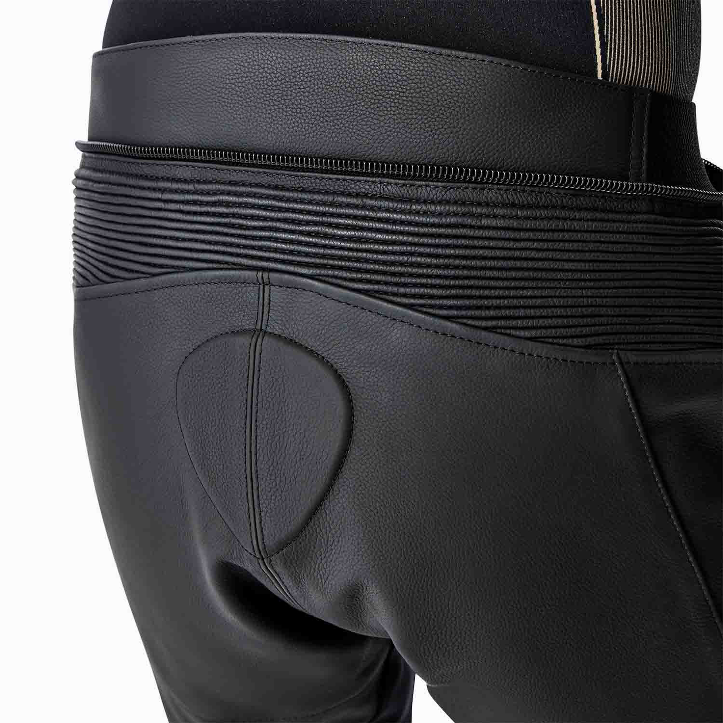 RST T2 D3O Leather Pants - Black / Black / Black