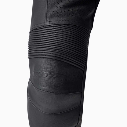 RST T2 D3O Leather Pants - Black / Black / Black